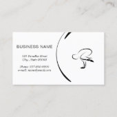 Carte d'instructeur de yoga avec deux poses de yog (Dos)