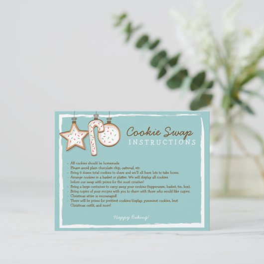 Carte d'instruction Cookie Swap - Vous pouvez cust (Debout devant)