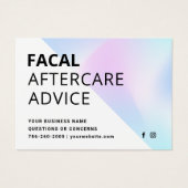 Carte d'instruction de post-soins d'injection Boto (Devant)