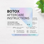 Carte d'instruction de post-soins d'injection Boto (Bureau)