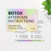 Carte d'instruction de post-soins d'injection Boto (Bureau)