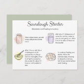 Carte d'instruction de réhydratation et d'alimenta (Devant / Derrière)