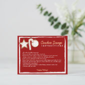 Carte d'instruction d'échange de biscuit - vous (Debout devant)