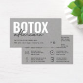 Carte d'instruction d'injection Premium Grey Botox (Bureau)
