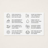 Carte d'instruction faciale rose BB (Dos)