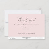 Carte d'instruction Pink Cake Care (Dos)