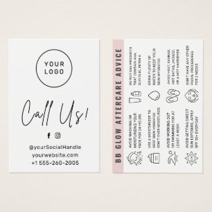 Carte d'instructions d'après-soins BB Glow