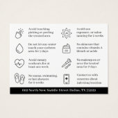 Carte d'instructions de microplaquage de Brows mod (Dos)