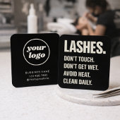 Carte d'instructions de soins après-cils Artiste N