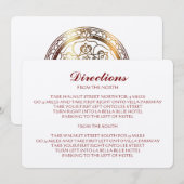 Carte d'instructions Orange Damask (Devant / Derrière)