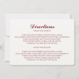 Carte d'instructions Orange Damask