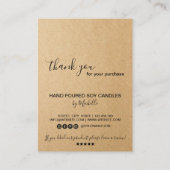 Carte d'instructions pour le soin des bougies Ajou (Dos)