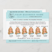 Carte d'instructions pour les soins postérieurs à  (Devant / Derrière)