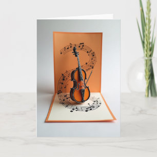 Carte d'instrument de mélodie d'anniversaire