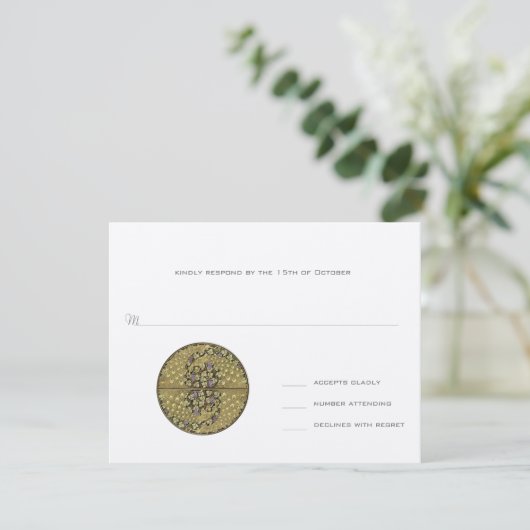 Carte d'intervention Arch Art Nouveau Vineyard Pea (Debout devant)