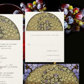 Carte d'intervention Arch Art Nouveau Vineyard Pea