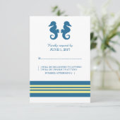 Carte d'intervention de l'hippocampe bleu jaune (Debout devant)