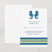 Carte d'intervention de l'hippocampe bleu jaune (Devant / Derrière)