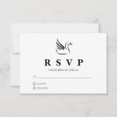 Carte d'intervention du cygne noir et blanc (Devant)