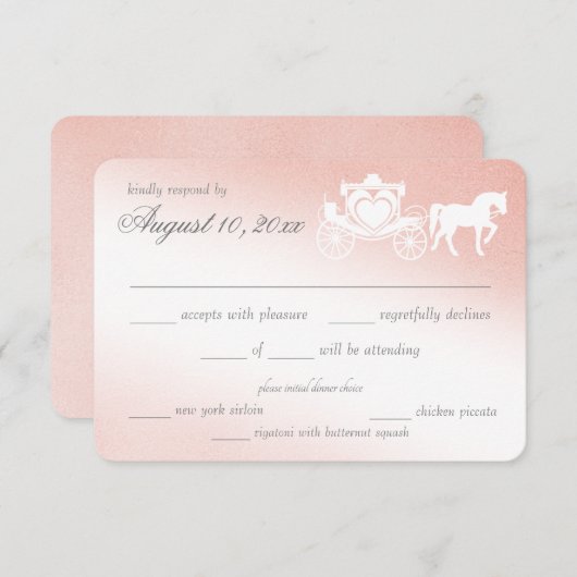 Carte d'intervention enchanter Blush Fairy Tale (Devant / Derrière)