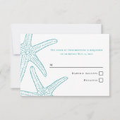 Carte d'intervention pour poisson étoilé turquoise (Devant)