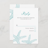 Carte d'intervention pour poisson étoilé turquoise (Devant / Derrière)