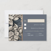 Carte d'intervention Royal Blue & Champagne White  (Devant)