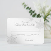 Carte d'intervention Silver Snowflakes (Debout devant)