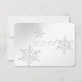 Carte d'intervention Silver Snowflakes (Dos)