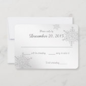 Carte d'intervention Silver Snowflakes (Devant)