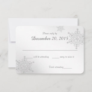 Carte d'intervention Silver Snowflakes