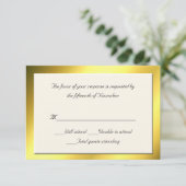 Carte d'intervention tout usage en crème et en or (Debout devant)