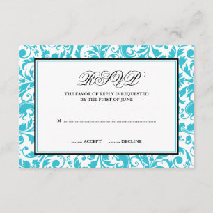 Carte d'intervention turquoise et noire en cas de