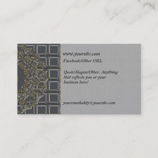 Carte d'introduction en argent Mandala (Devant)