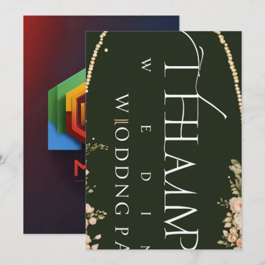 Carte d'invitation (Devant / Derrière)