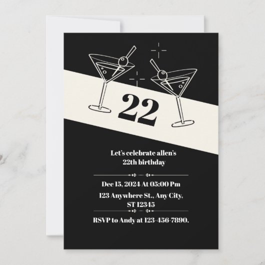 carte d'invitation (Devant)