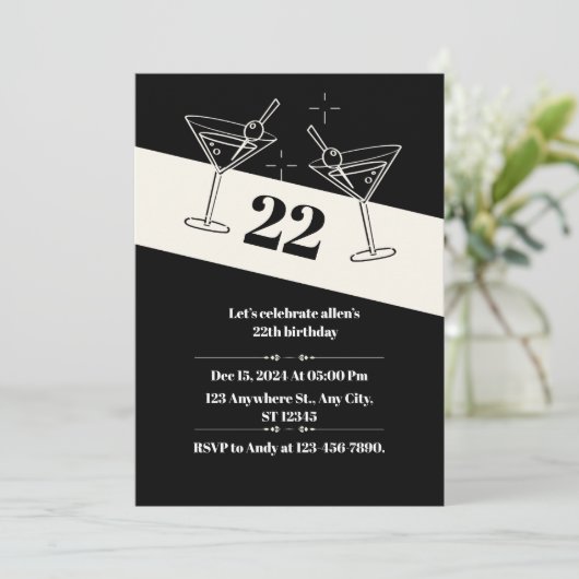 carte d'invitation (Debout devant)