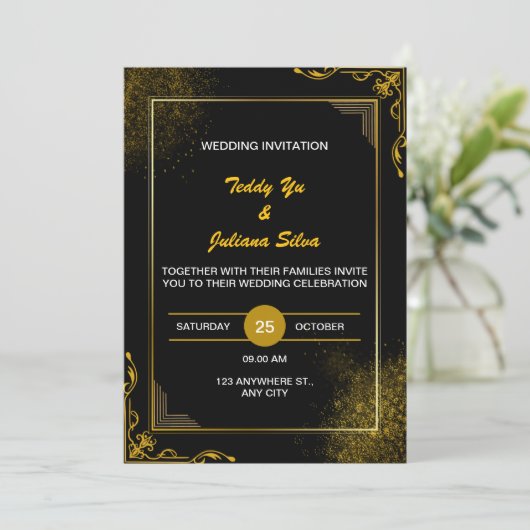 carte d'invitation (Debout devant)