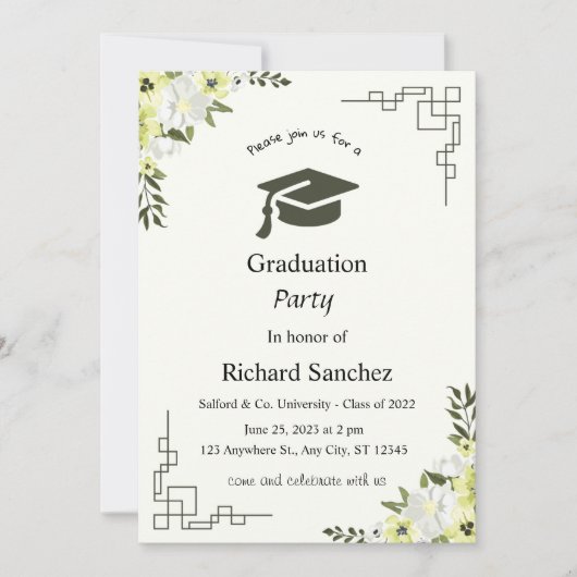 carte d'invitation (Devant)