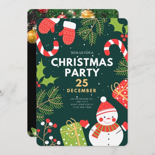 Carte d'invitation (Devant / Derrière)