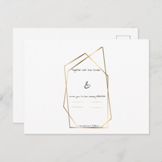 Carte d'invitation (Devant / Derrière)