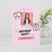 Carte d'invitation (Debout devant)