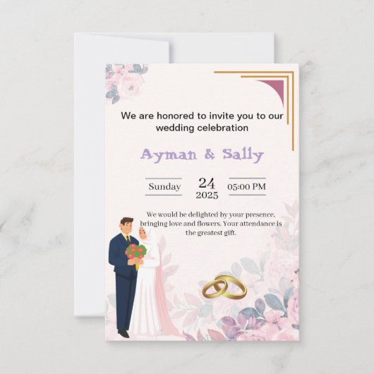 carte d'invitation (Devant)