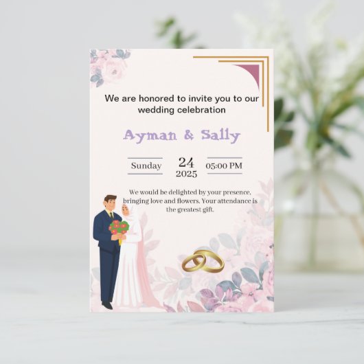 carte d'invitation (Debout devant)