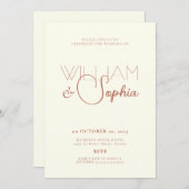 Carte d'invitation (Devant / Derrière)