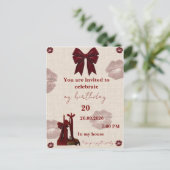 Carte d'invitation (Debout devant)