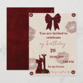 Carte d'invitation (Devant / Derrière)
