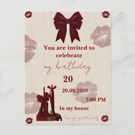 Carte d'invitation (Devant)