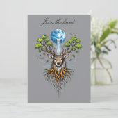 Carte d'invitation (Debout devant)