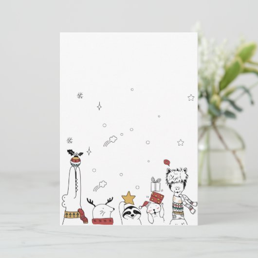 Carte d'invitation (Debout devant)